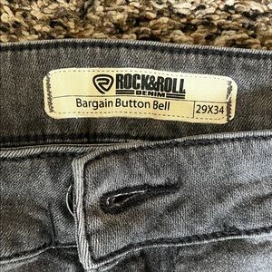 Rock & Roll Cowgirl Gray Flare Jeans